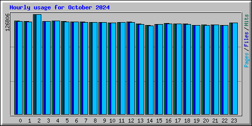 Hourly usage for October 2024